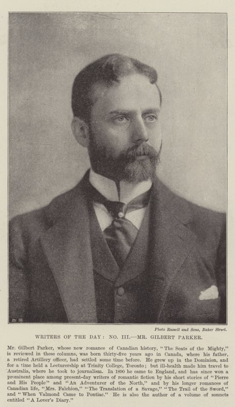 Écrivains du jour, M. Gilbert Parker - Walter Crane
