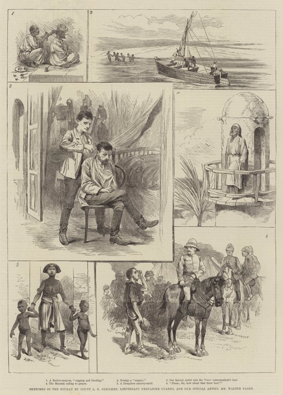Croquis au Soudan - Walter Paget