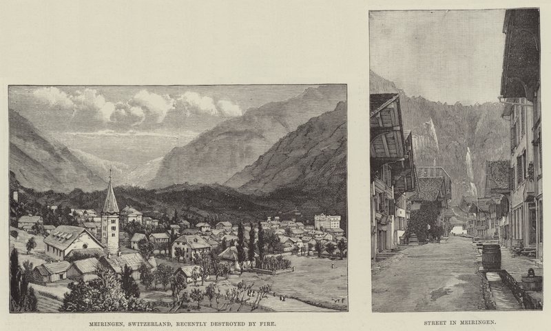 Croquis de Meiringen - Walter Paget