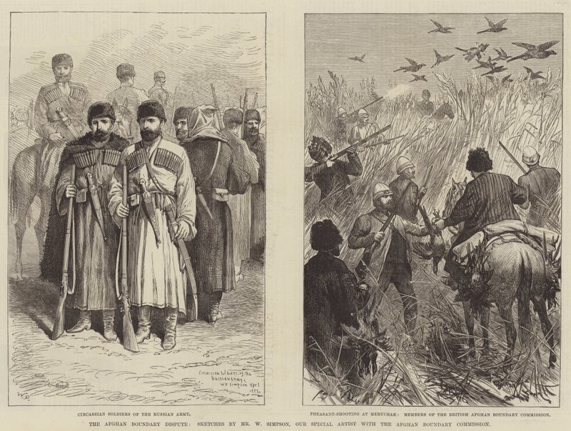 Le différend frontalier afghan - Walter Paget