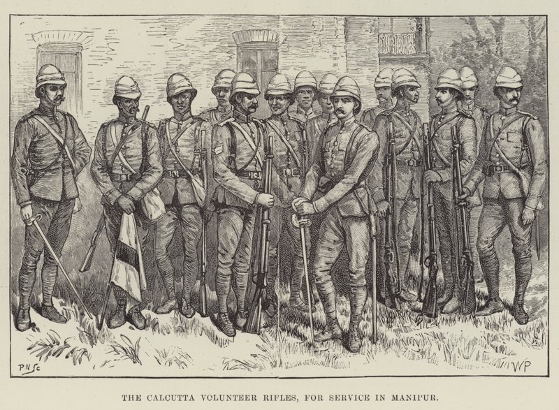 Les Volontaires de Calcutta, pour le service à Manipur - Walter Paget