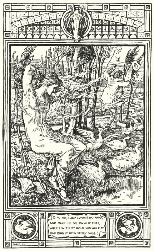 La fille aux oies - Walter (after) Crane