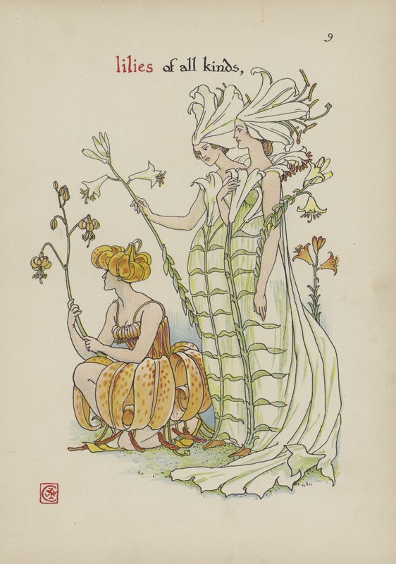 Fleurs du jardin de Shakespeare - Walter Crane