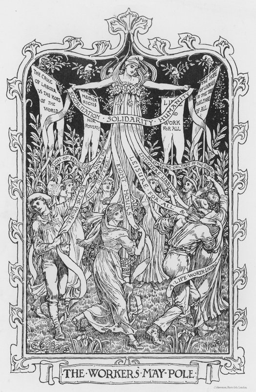 Le mât de mai des travailleurs - Walter Crane