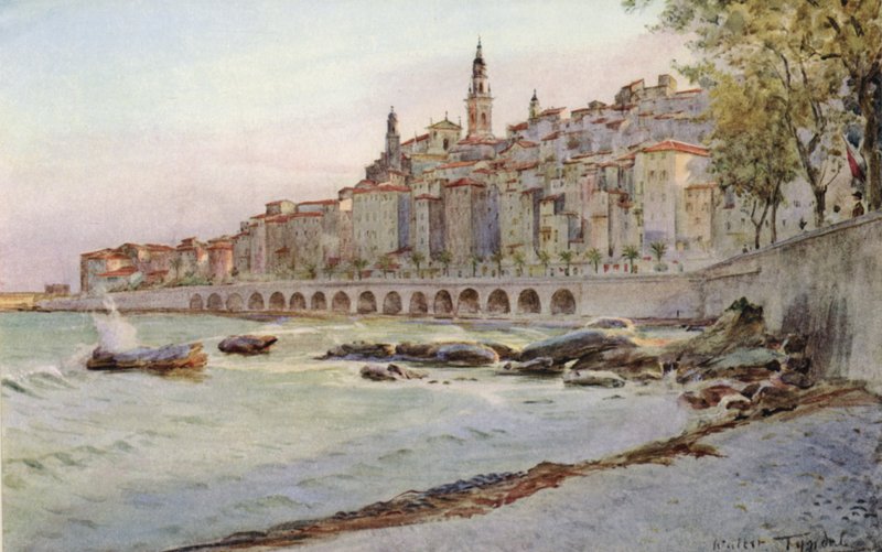 Menton, depuis Garavan - Walter Frederick Roofe Tyndale