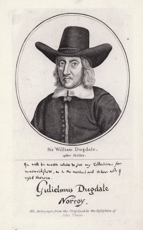 Sir William Dugdale - Wenceslaus (after) Hollar