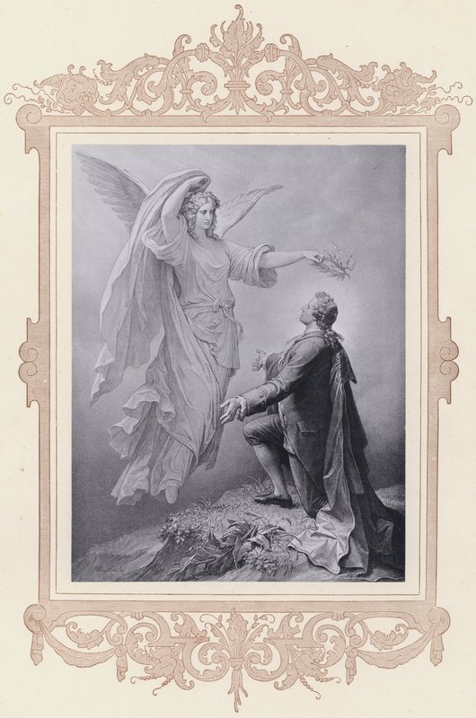 La muse de Goethe, Zueignung - Wilhelm von (after) Kaulbach