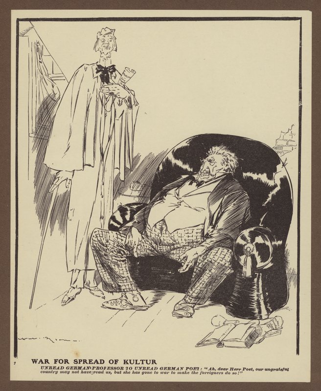 Guerre pour la Propagation de la Kultur (lithographie) - Will Dyson