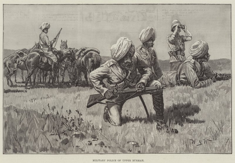 Police Militaire de Haute-Birmanie - William Barnes Wollen