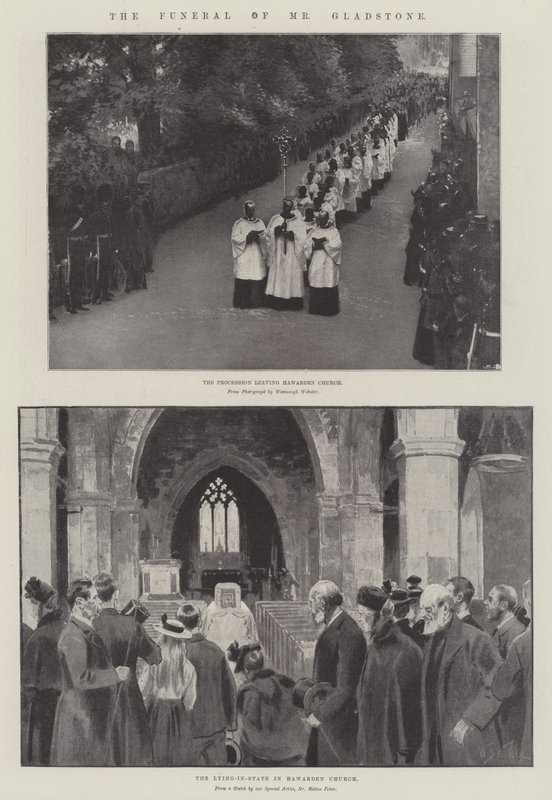 Les funérailles de M. Gladstone - William Barnes Wollen
