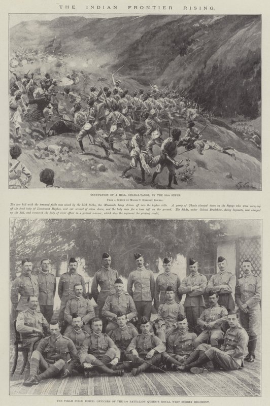 Le soulèvement de la frontière indienne - William Barnes Wollen