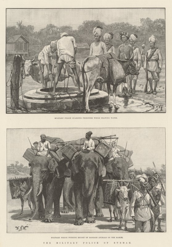 La Police Militaire de Birmanie - William Barnes Wollen