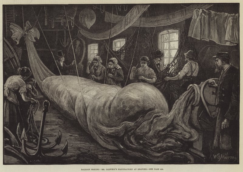 Fabrication de Ballons, Manufacture de M. Coxwell à Seaford - William Bazett Murray
