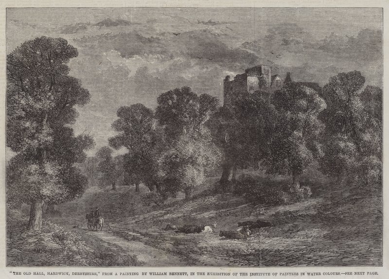 La vieille salle, Hardwick, Derbyshire, dans l