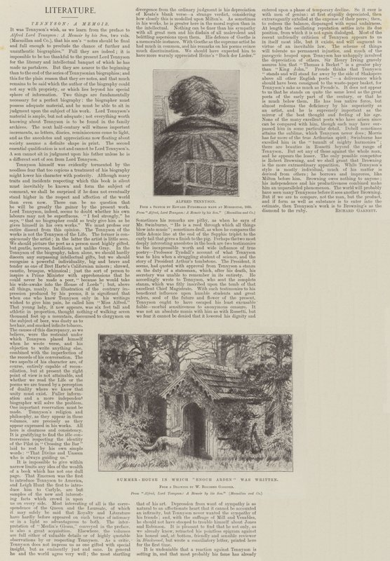 Tennyson, un Mémoire - William Biscombe Gardner