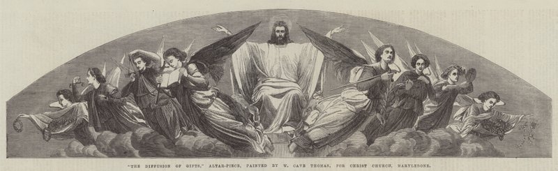La Diffusion des Dons, Retable, pour Christ Church, Marylebone - William Cave Thomas