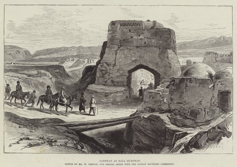 Porte à Bala Murghab - William Crimea Simpson