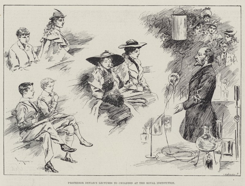 Conférences du professeur Dewar aux enfants à la Royal Institution - William Douglas Almond