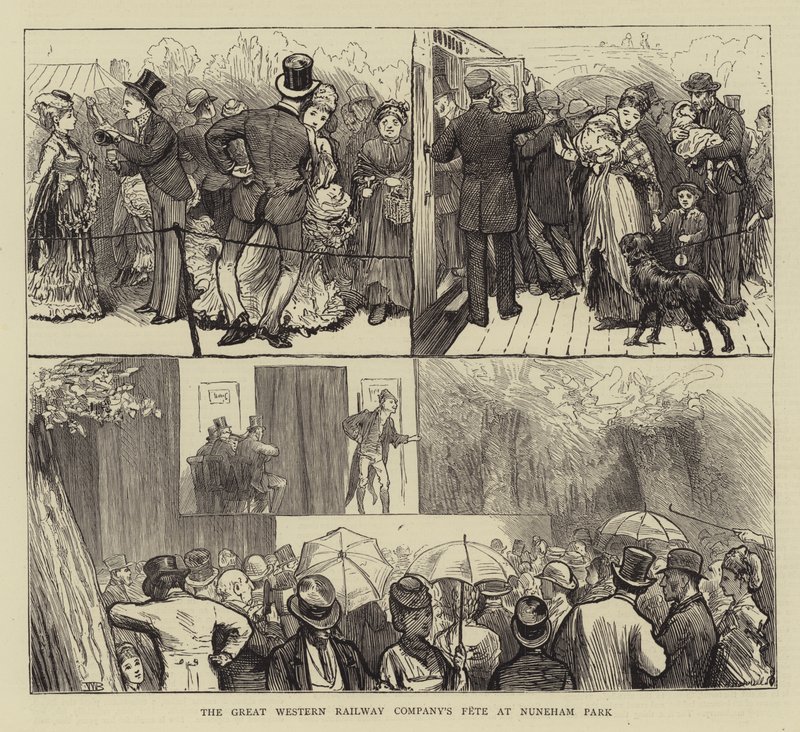 La fête de la Great Western Railway Company à Nuneham Park - William III Bromley