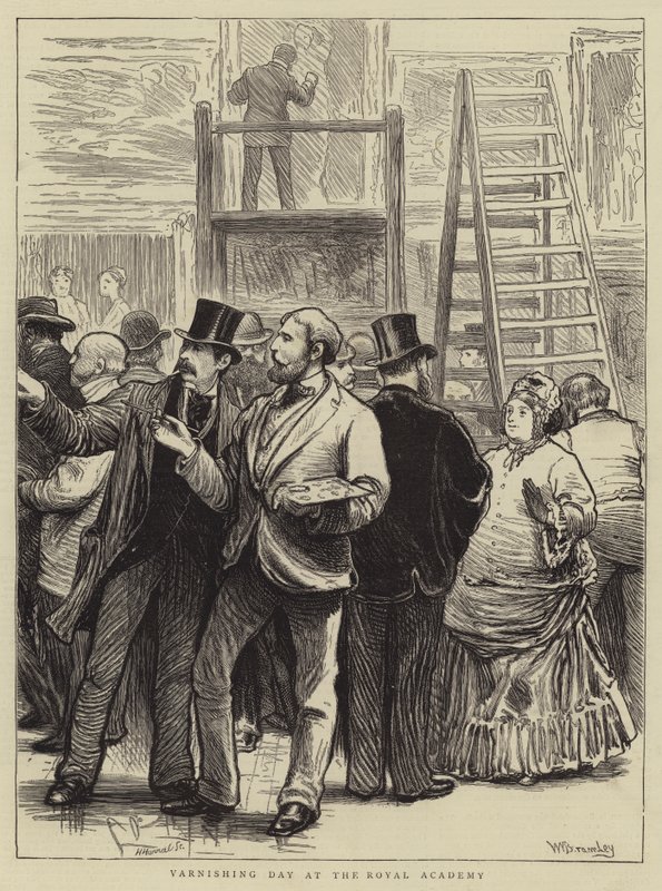 Jour de vernissage à la Royal Academy - William III Bromley