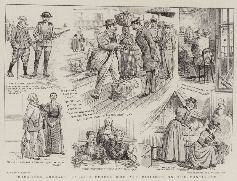 Bounders Abroad, les Anglais détestés sur le continent - William Ralston