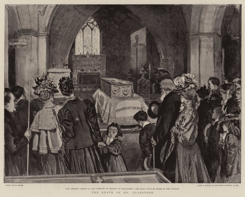 La mort de M. Gladstone - William Small