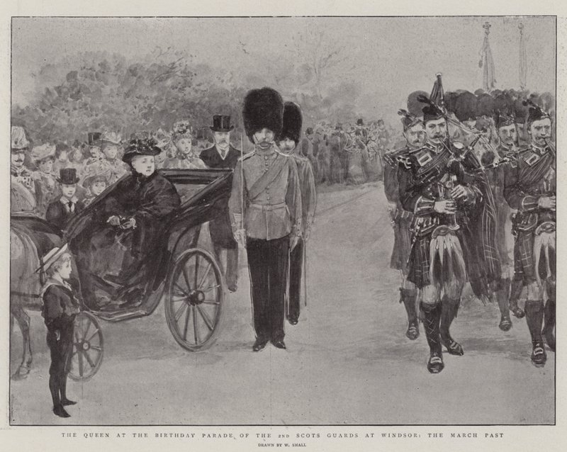 La Reine au défilé d