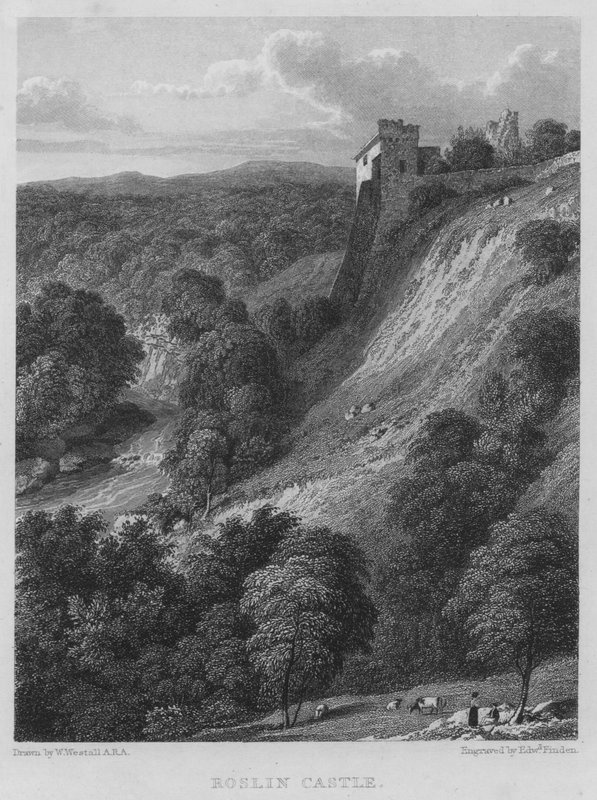 Château de Roslin (gravure) - William (after) Westall