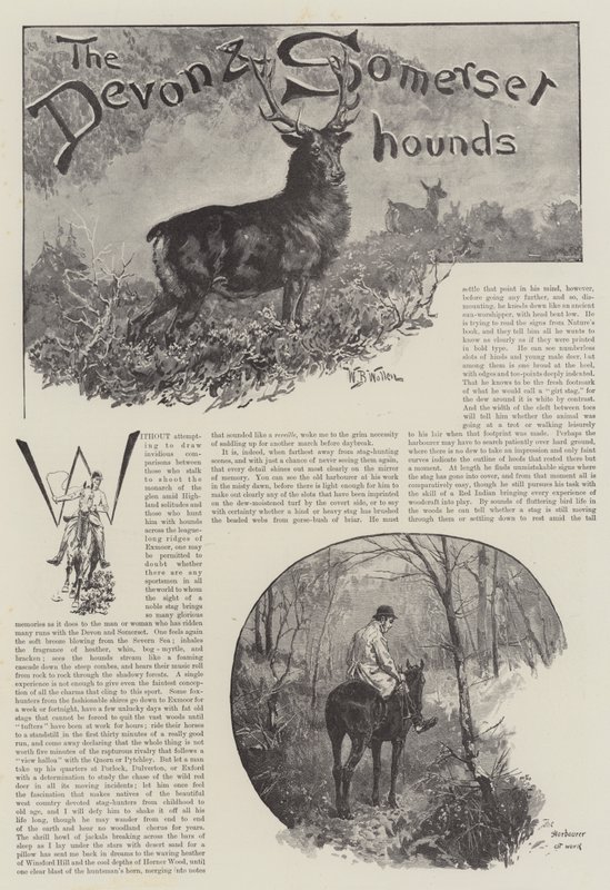 Les chiens du Devon et du Somerset - William Barnes Wollen