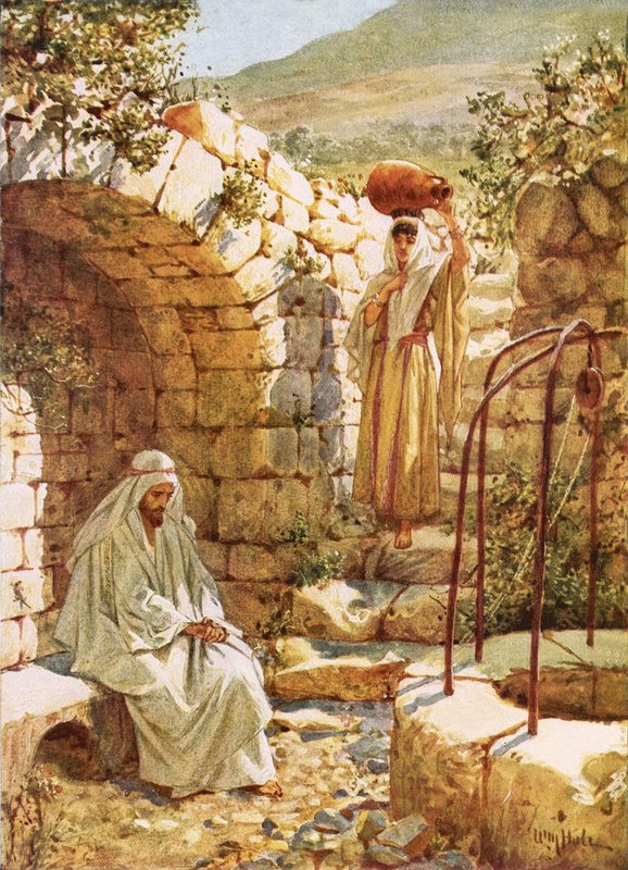Jésus se reposant près du puits de Jacob - William Brassey Hole