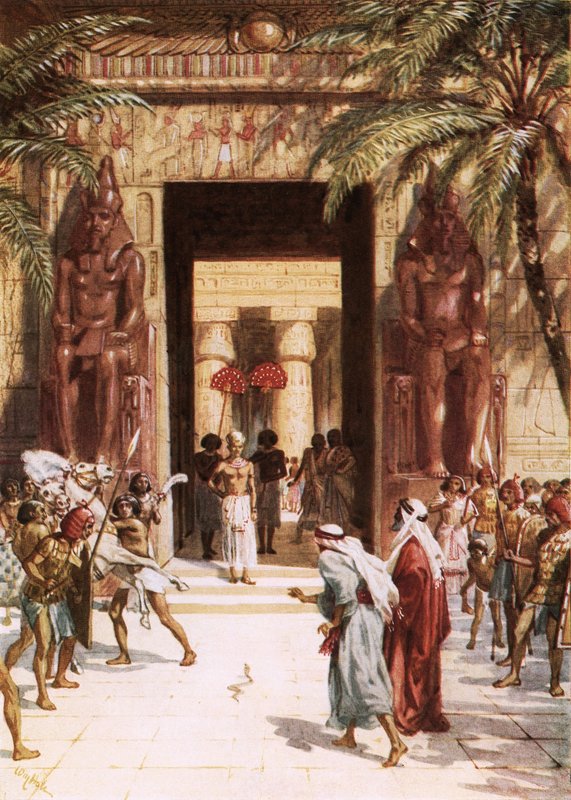 Moïse et Aaron devant Pharaon - William Brassey Hole