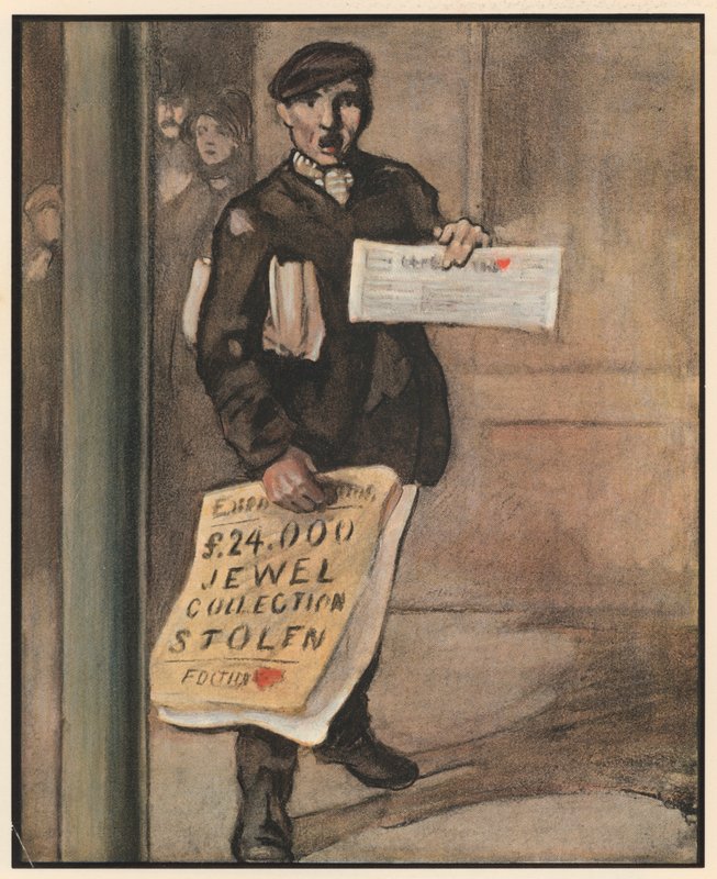Le vendeur de journaux, "Extry Speshul" - William Dacres Adams