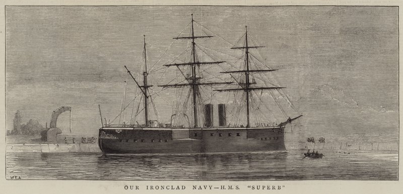 Notre marine cuirassée, HMS Superb - William Edward Atkins