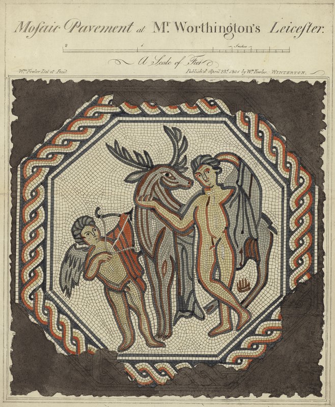 Pavement en mosaïque chez M. Worthington, Leicester - William Fowler