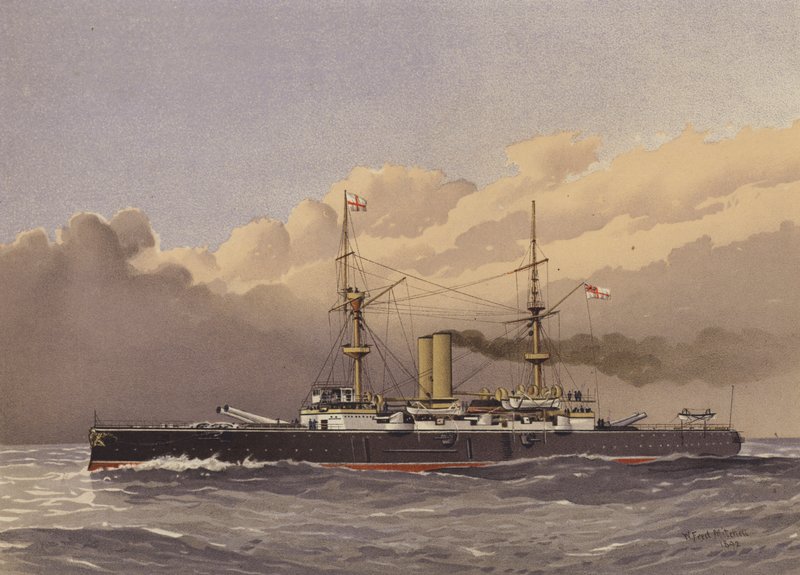 HMS Royal Sovereign, cuirassé de 1ère classe - William Frederick Mitchell