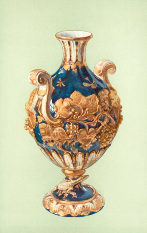 Vase, Chelsea, bleu Mazarine - William Gibb