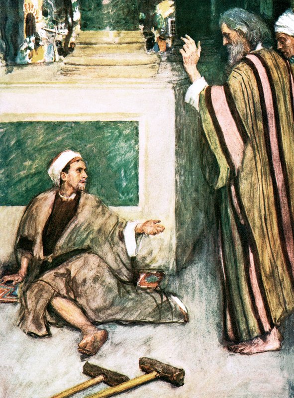 Pierre et Jean guérissant l