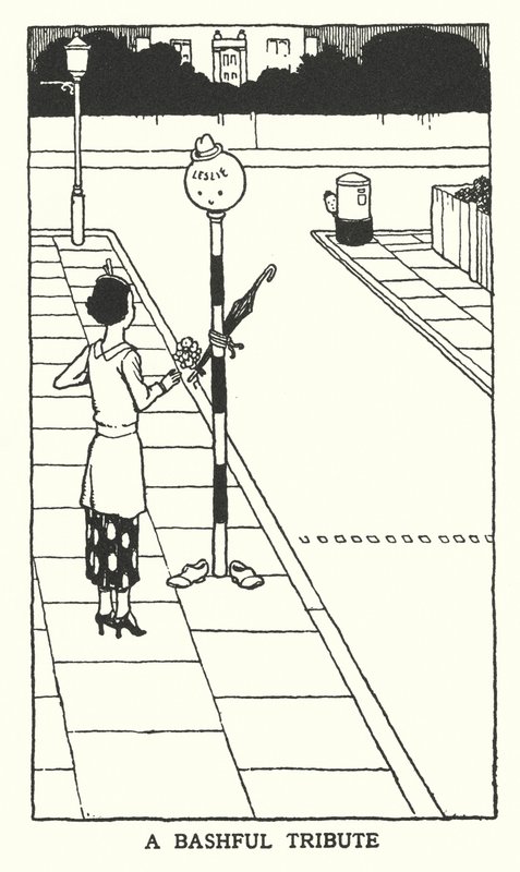 Un hommage timide (lithographie) - William Heath Robinson