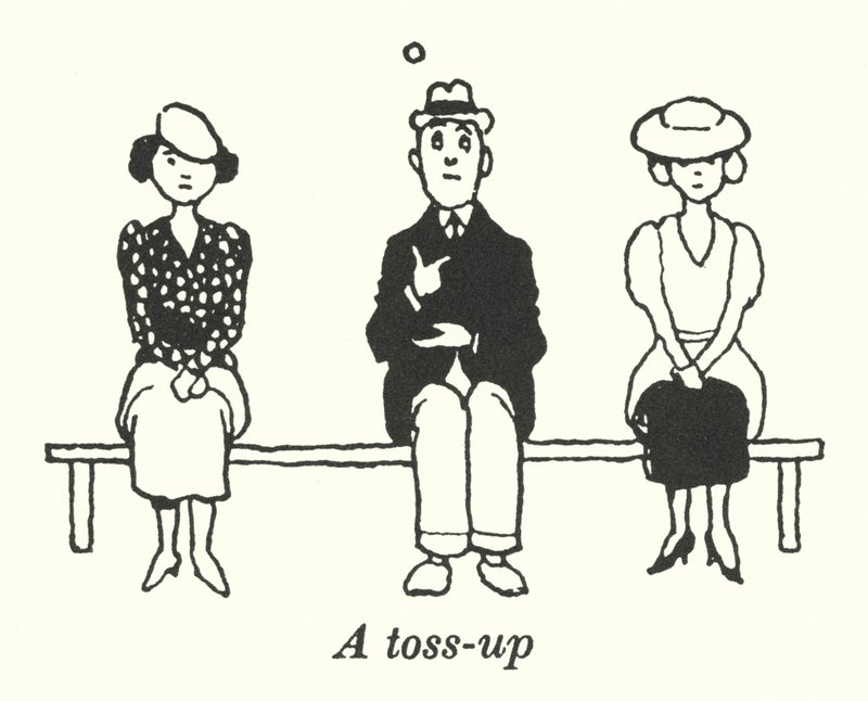 Un tirage au sort (lithographie) - William Heath Robinson