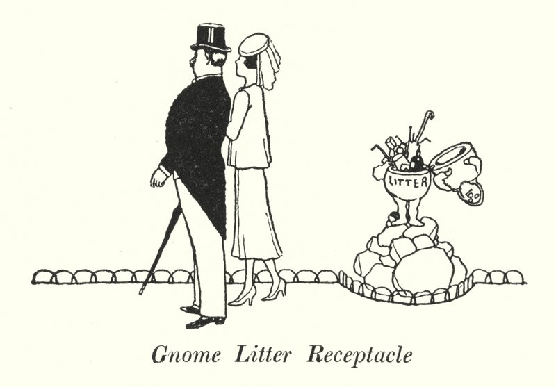 Réceptacle à déchets de gnome - William Heath Robinson