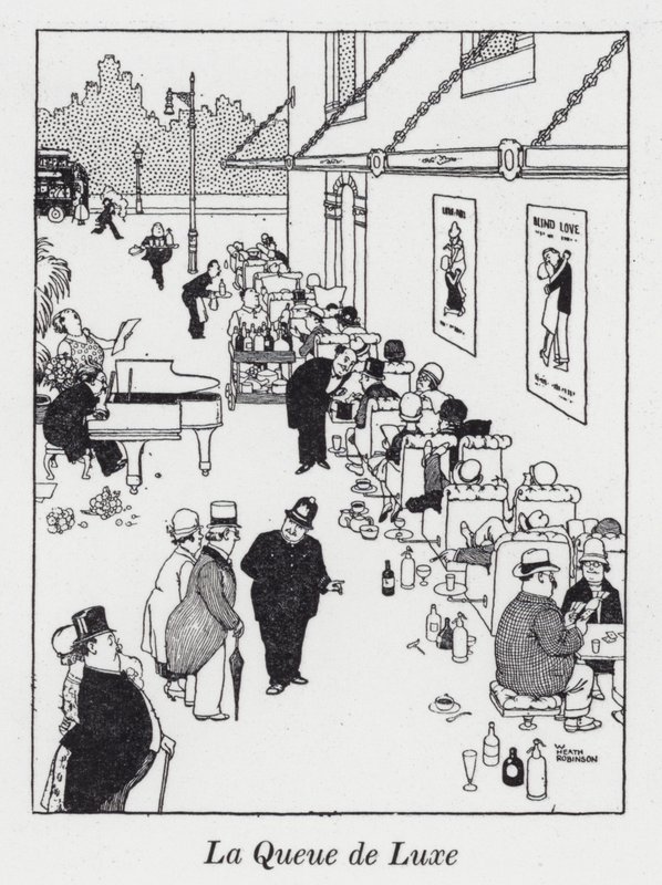 La Queue de Luxe - William Heath Robinson