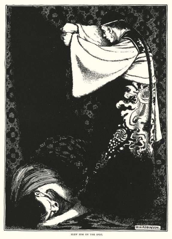 Le tua sur le coup (gravure) - William Heath Robinson