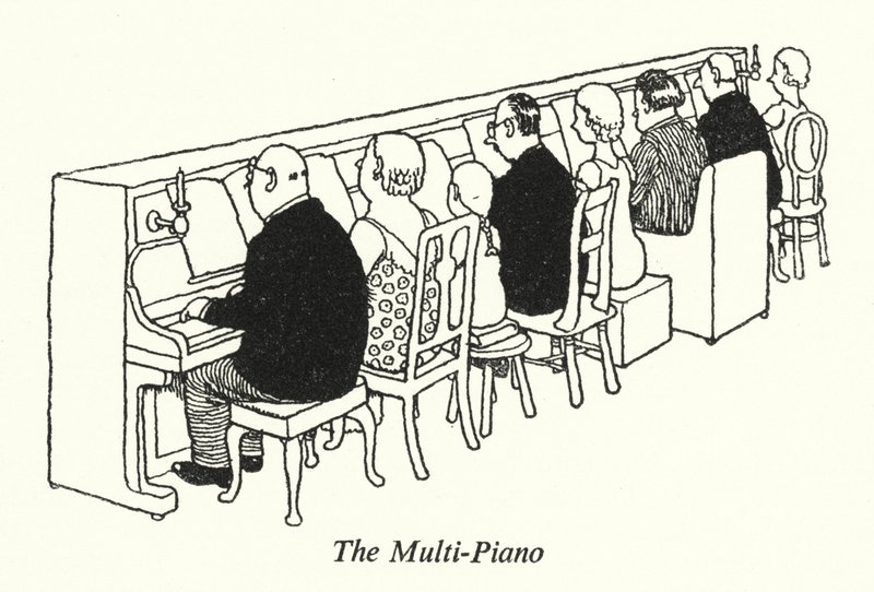 Le Multi-Piano - William Heath Robinson
