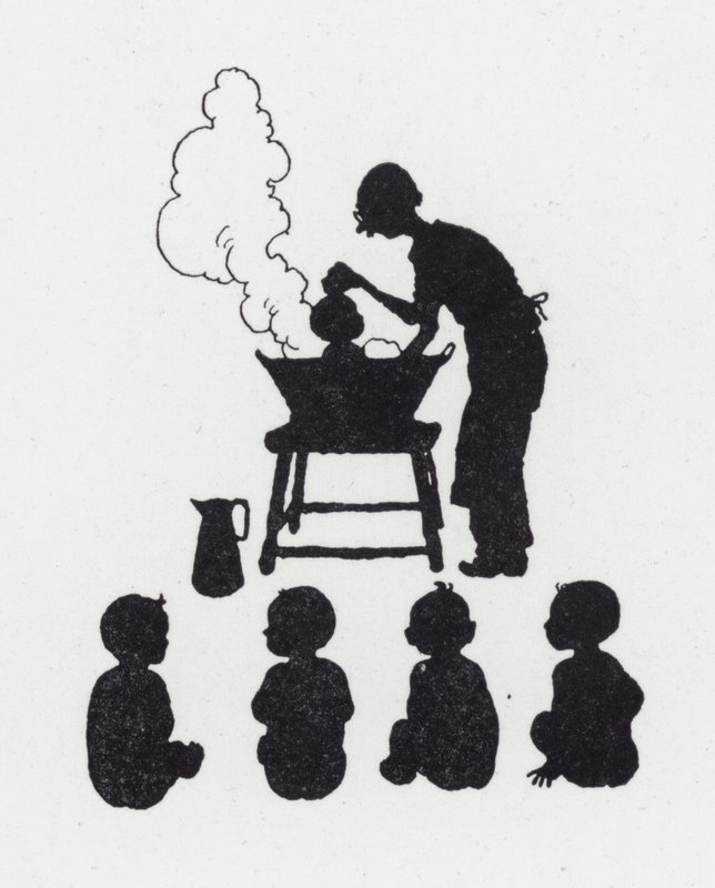 Lavage des bébés - William Heath Robinson