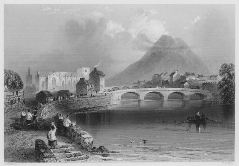 Ballina, comté de Mayo - William Henry (after) Bartlett
