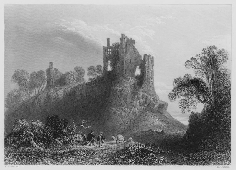 Château de Carrigogunnell, près de Limerick - William Henry (after) Bartlett