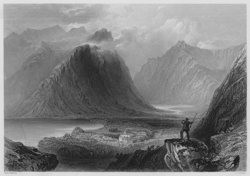 Lodge de Delphi, Connemara - William Henry (after) Bartlett