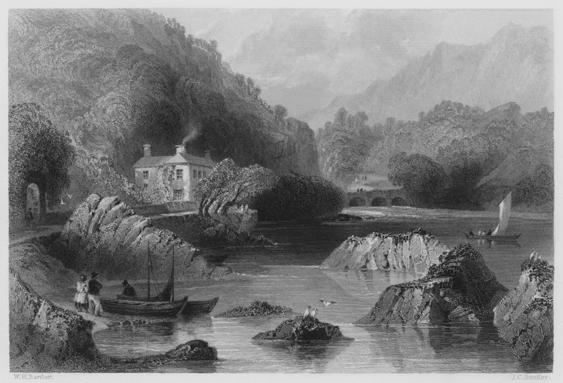 Auberge de Glengariff (gravure) - William Henry (after) Bartlett