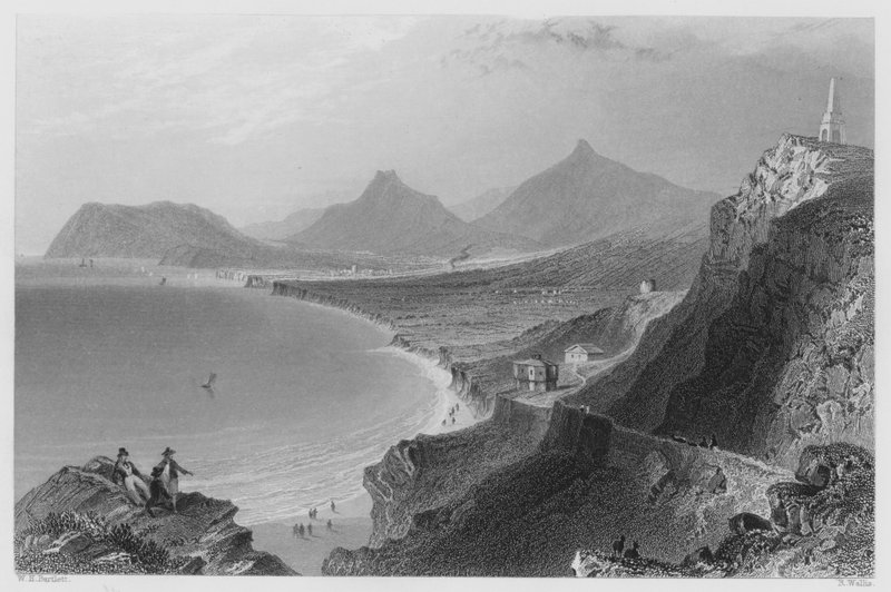 Baie de Killiney, comté de Dublin - William Henry (after) Bartlett