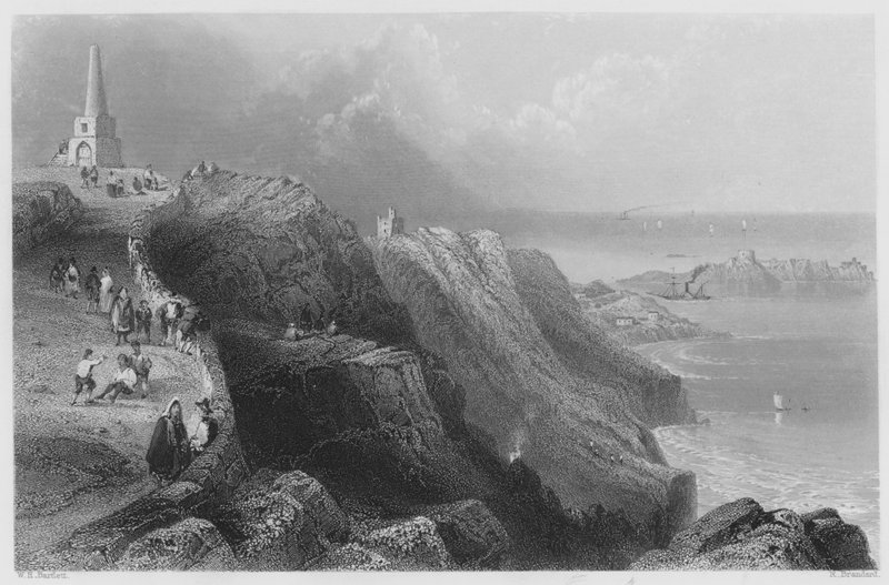 Colline de Killiney, près de Dublin (gravure) - William Henry (after) Bartlett